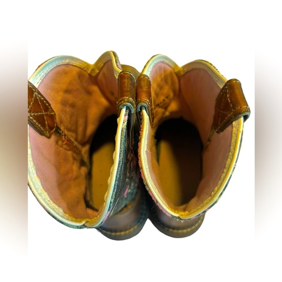 Ariat Fatbaby Pink and Brown Round Toe Boots for Women - Picture 9 of 12